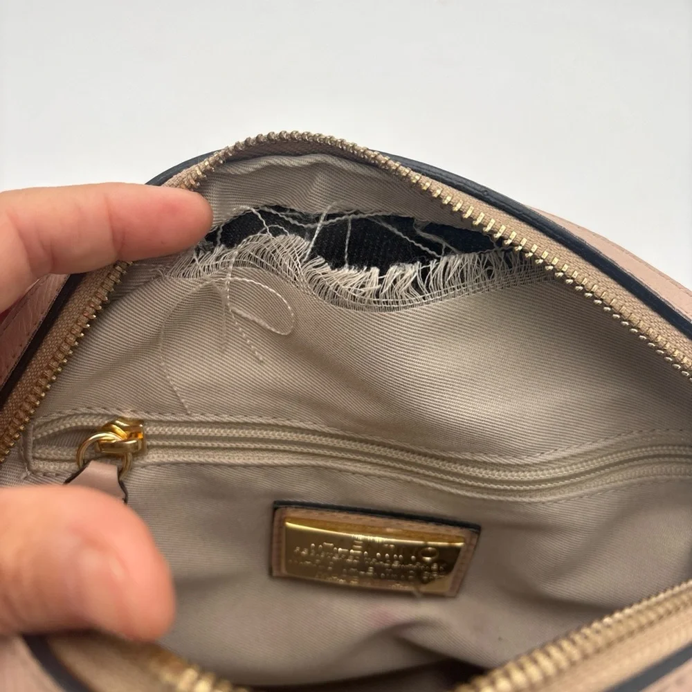 Valentino By Mario Valentino Beige‎ Quilted Crossbody Bag